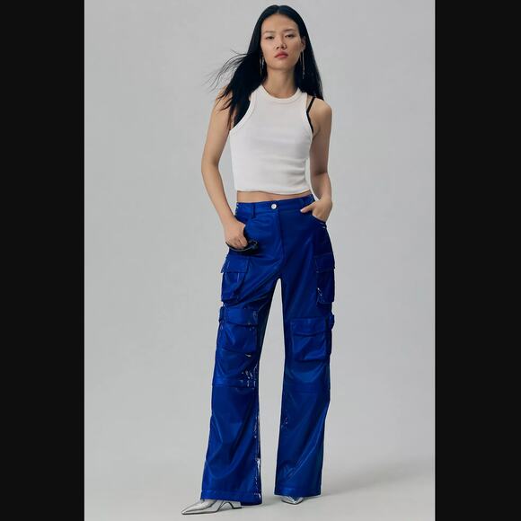 Avec Les Filles Pants - Avec Les Filles Wide-Leg Cargo Pants - New Size 10